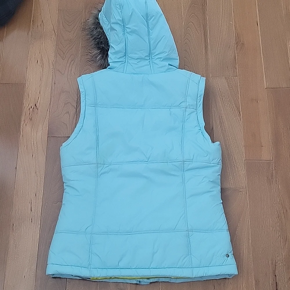 Burton Dry Ride Light Blue‎ Hooded Snowboard Vest Medium